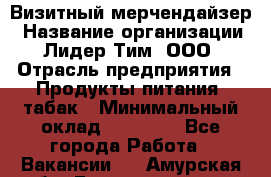 Визитный мерчендайзер › Название организации ­ Лидер Тим, ООО › Отрасль предприятия ­ Продукты питания, табак › Минимальный оклад ­ 25 100 - Все города Работа » Вакансии   . Амурская обл.,Благовещенск г.